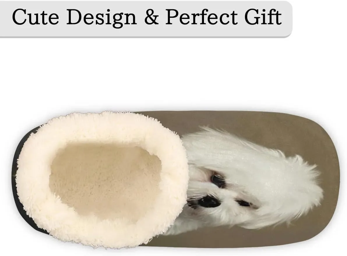 House Slippers for Women Men, Animal Fuzzy Soft Cozy Non Slip Slipper Socks for Indoor Outdoor