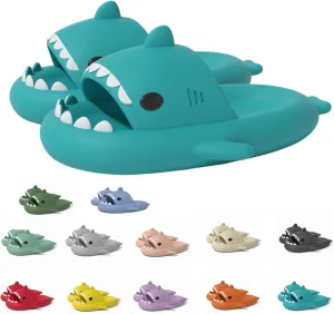 Hrtesus Shark Slides, Cloud Shark Slippers, Sharky Chanclas, Original Shark Slides for Women Men, Casual Anti-Slip Cloud Shark Slides