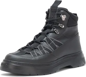 HUGO Men's High Top Hiking Style Lace Up Boot Fashion