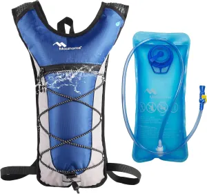 Hydration Backpack & 2L Leak Proof Water Hydration Bladder,Lightweight Running Backpack & Hydration Pack, Running, Hiking, Cycling, Climbing,Skiing for Men Women & Kids, Airflow Camel Pack