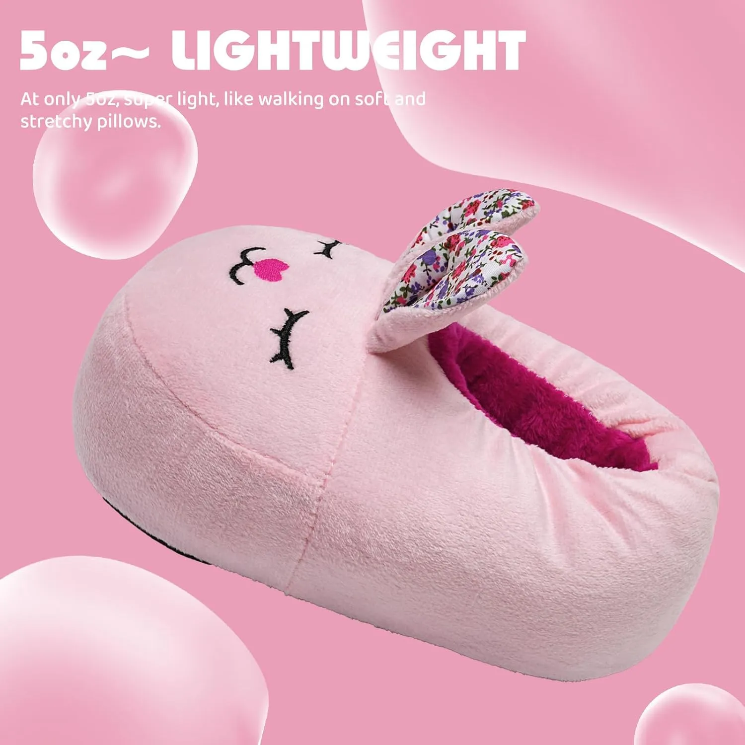 IceUnicorn Toddler Slippers Kids Cute Funny Animal House Shoes Girls Boys Christmas Fluffy Bedroom Indoor Slipper, Cat, Bunny, Unicorn, Dinosaur, Fox, Cow
