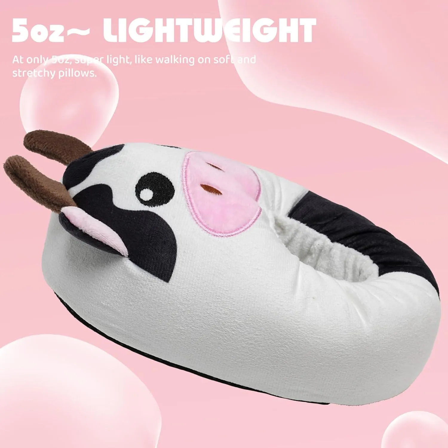 IceUnicorn Toddler Slippers Kids Cute Funny Animal House Shoes Girls Boys Christmas Fluffy Bedroom Indoor Slipper, Cat, Bunny, Unicorn, Dinosaur, Fox, Cow
