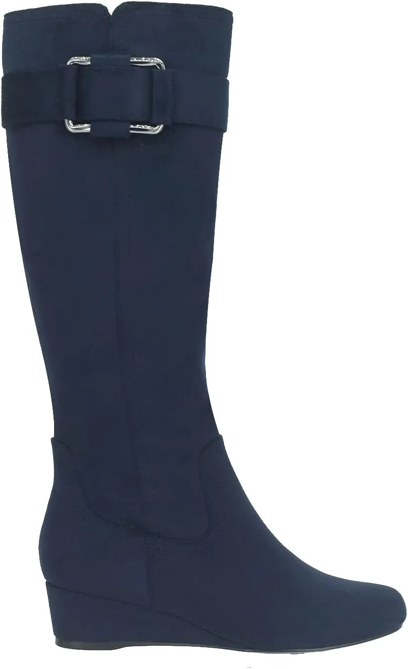 Impo International Genia Stretch Wedge Boot with Memory Foam