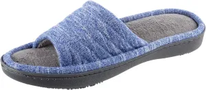 isotoner Women's Space Dyed Andrea Slide Slipper with Moisture Wicking for Indoor/Outdoor Comfort and Arch Support