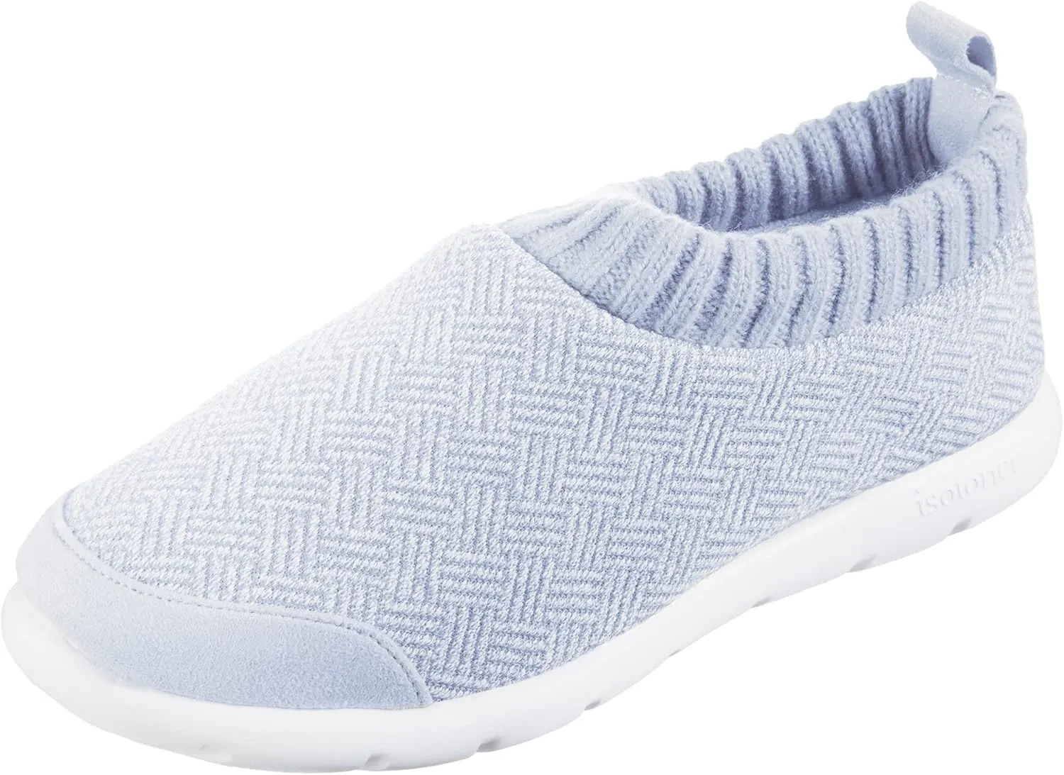 isotoner Zenz Womens Slippers, Lightweight Hatch Knit Slip-On