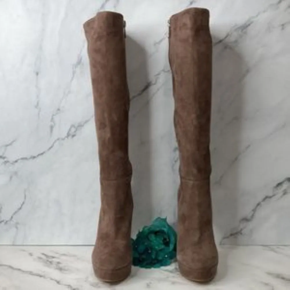 JESSICA SIMPSON Mellow Mauve Suede Rollin Boot