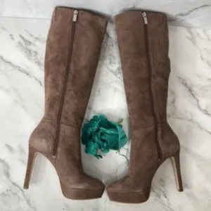JESSICA SIMPSON Mellow Mauve Suede Rollin Boot