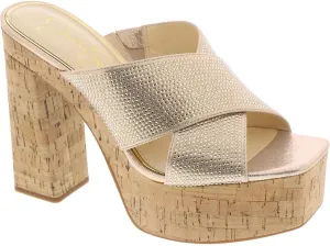 Jessica Simpson Women's Basima Platform High Heel Sandal Wedge