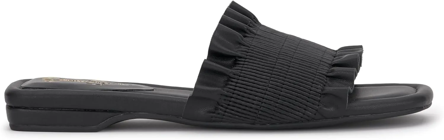 Jessica Simpson Womens CAMESSA Slip On Open Toe Slide Sandals