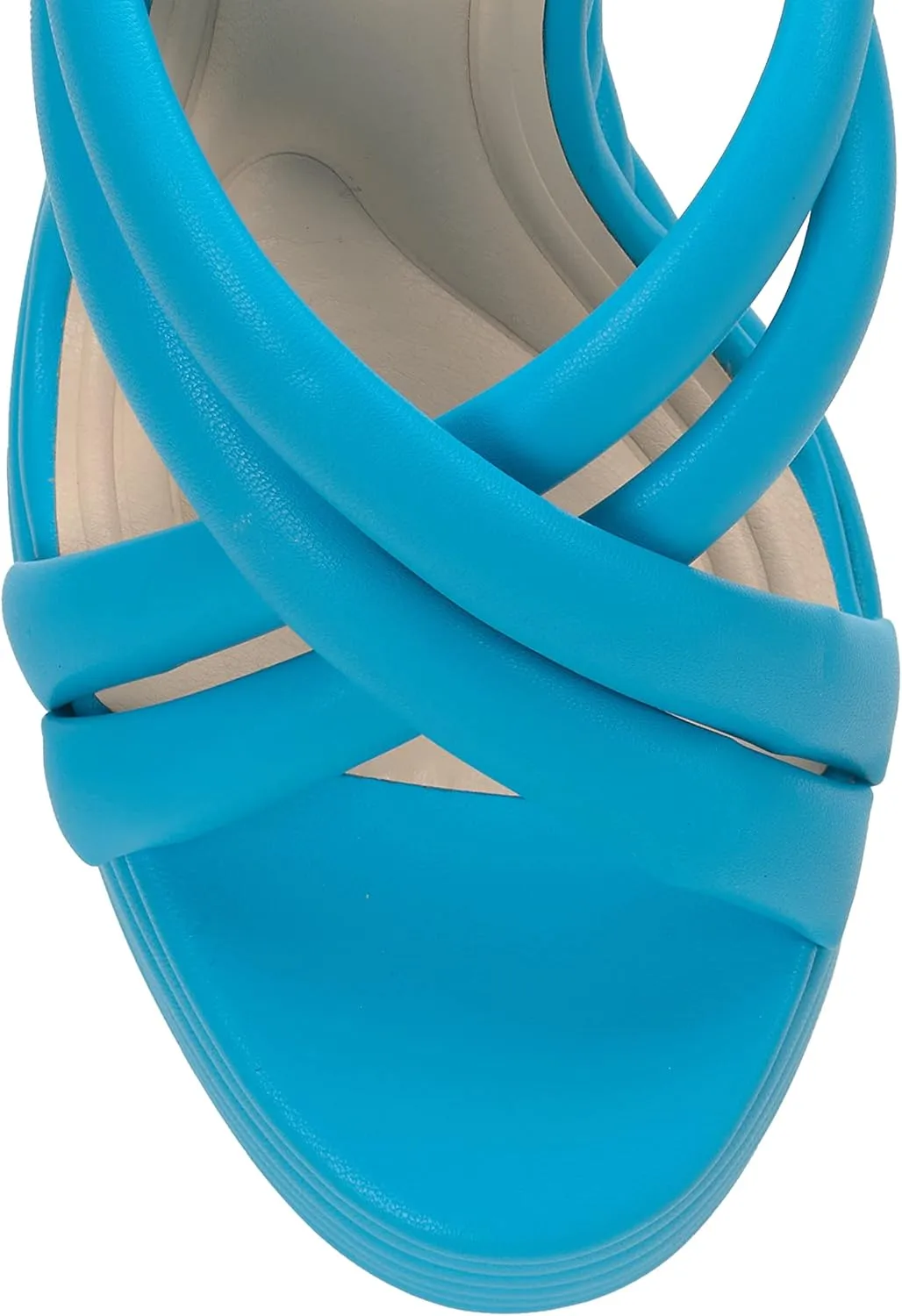 Jessica Simpson Womens Citlali Faux Leather Slip-On Wedge Sandals