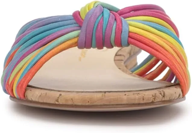 Jessica Simpson Womens Dydra Denim Slip-On Slide Sandals