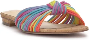 Jessica Simpson Womens Dydra Denim Slip-On Slide Sandals