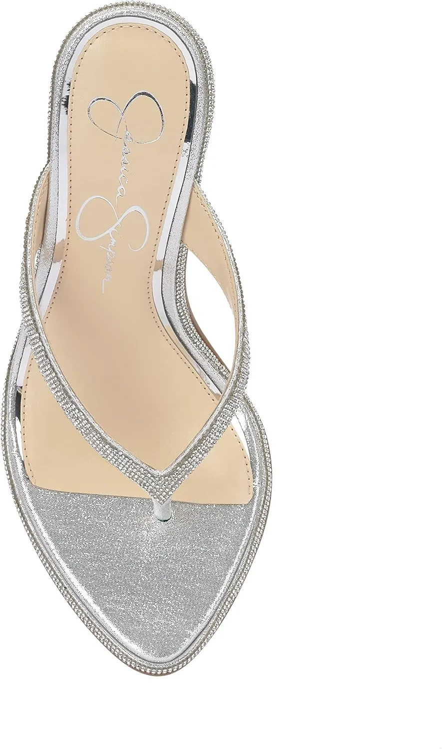Jessica Simpson Women's Pules Embellished High Heel Sandal Heeled