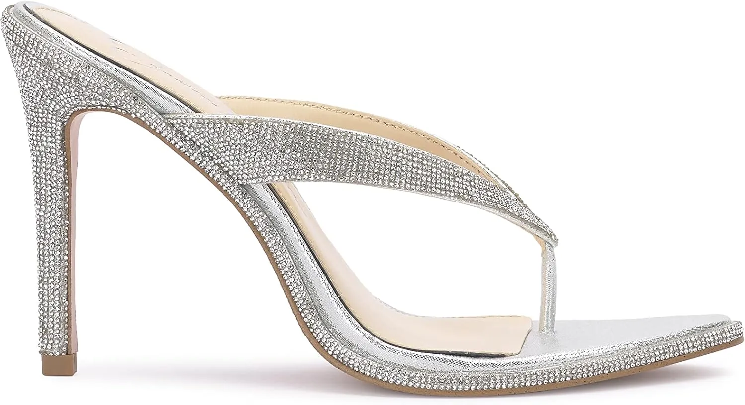 Jessica Simpson Women's Pules Embellished High Heel Sandal Heeled