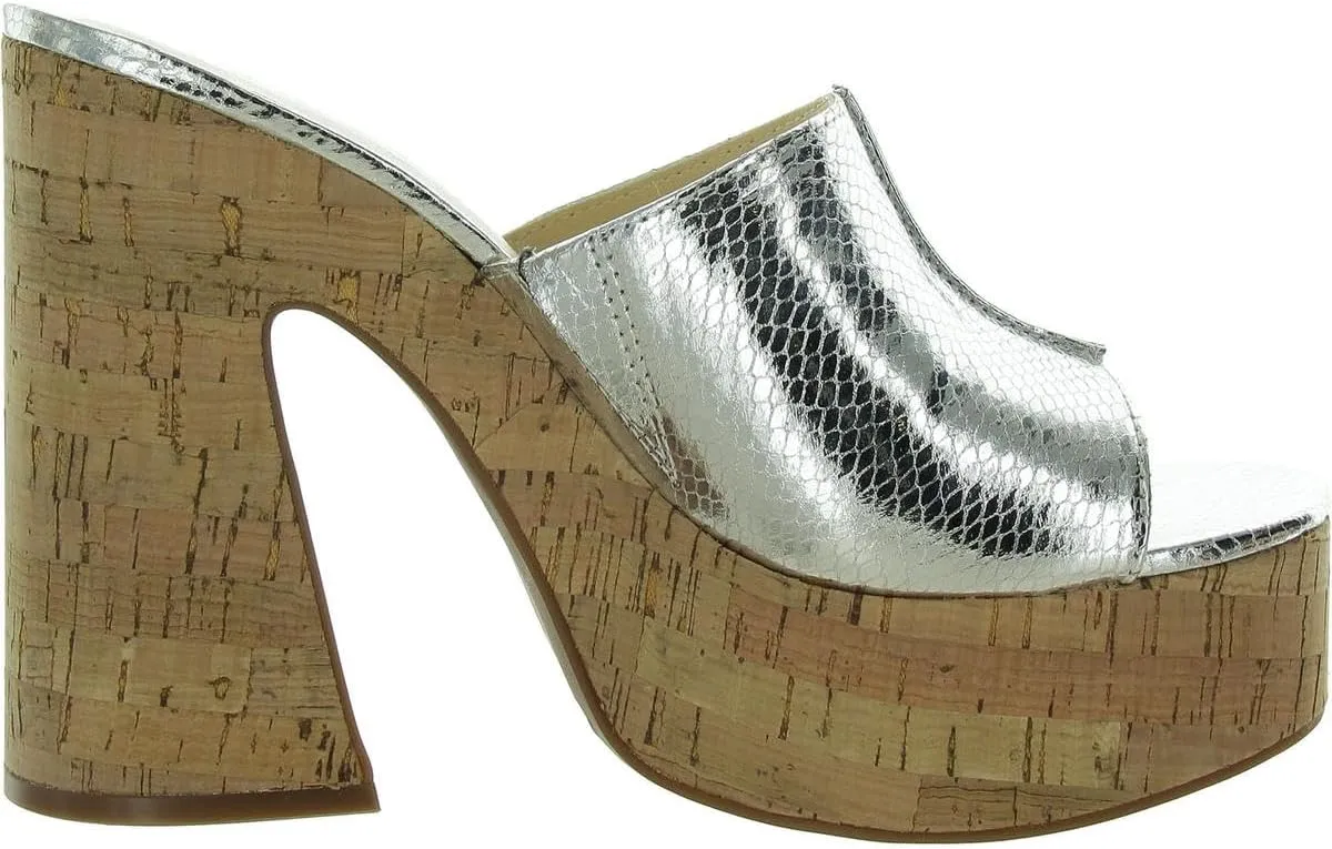 Jessica Simpson Womens Xona2 Peep Toe Slip On Platform Sandals