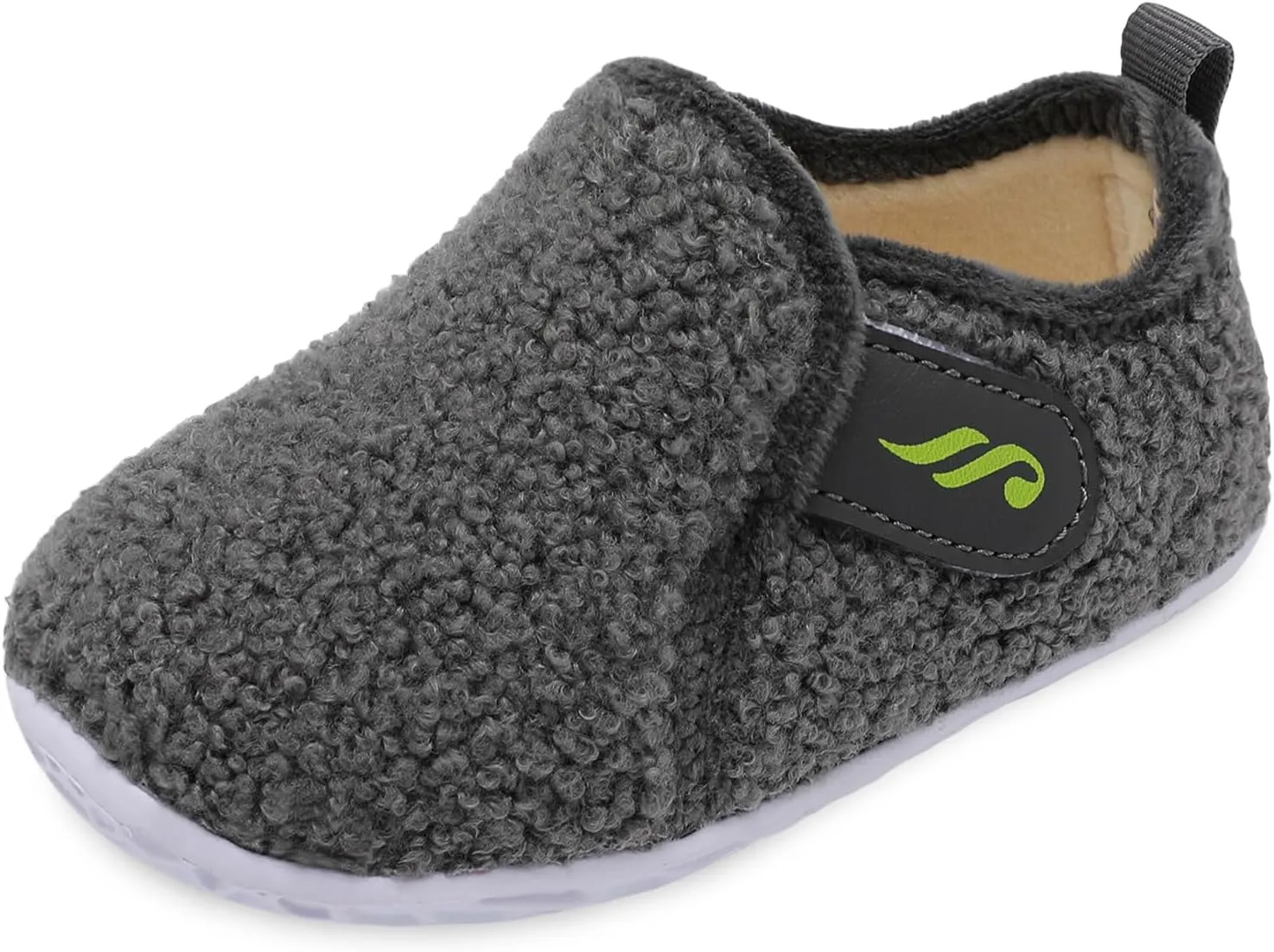 JIASUQI Toddler Slippers Fuzzy Kids Slippers Warm House Shoes for Boys Girls