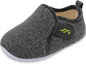 JIASUQI Toddler Slippers Fuzzy Kids Slippers Warm House Shoes for Boys Girls