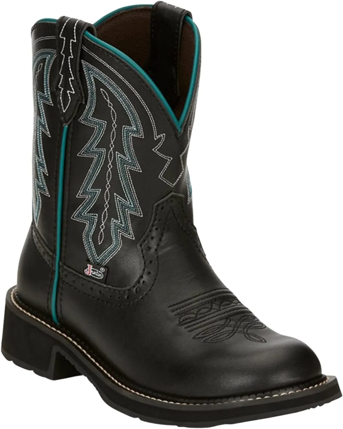 Justin Boot Company Women`s Gypsy Brown Vamp 8In Round Toe Western Boot