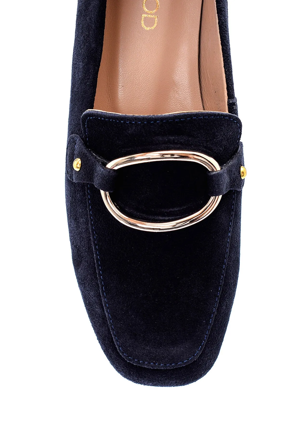 Kadın Süet Tokalı Loafer