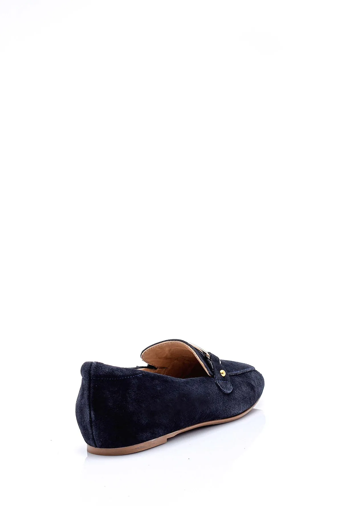 Kadın Süet Tokalı Loafer