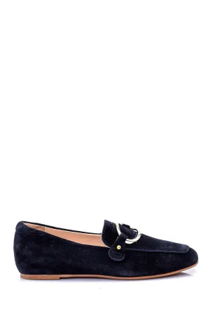 Kadın Süet Tokalı Loafer