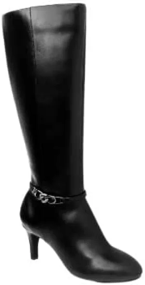 Karen Scott Hanna Wide-Calf Dress Boots, Created for Macy's Women's Shoes, Black, 7M WC