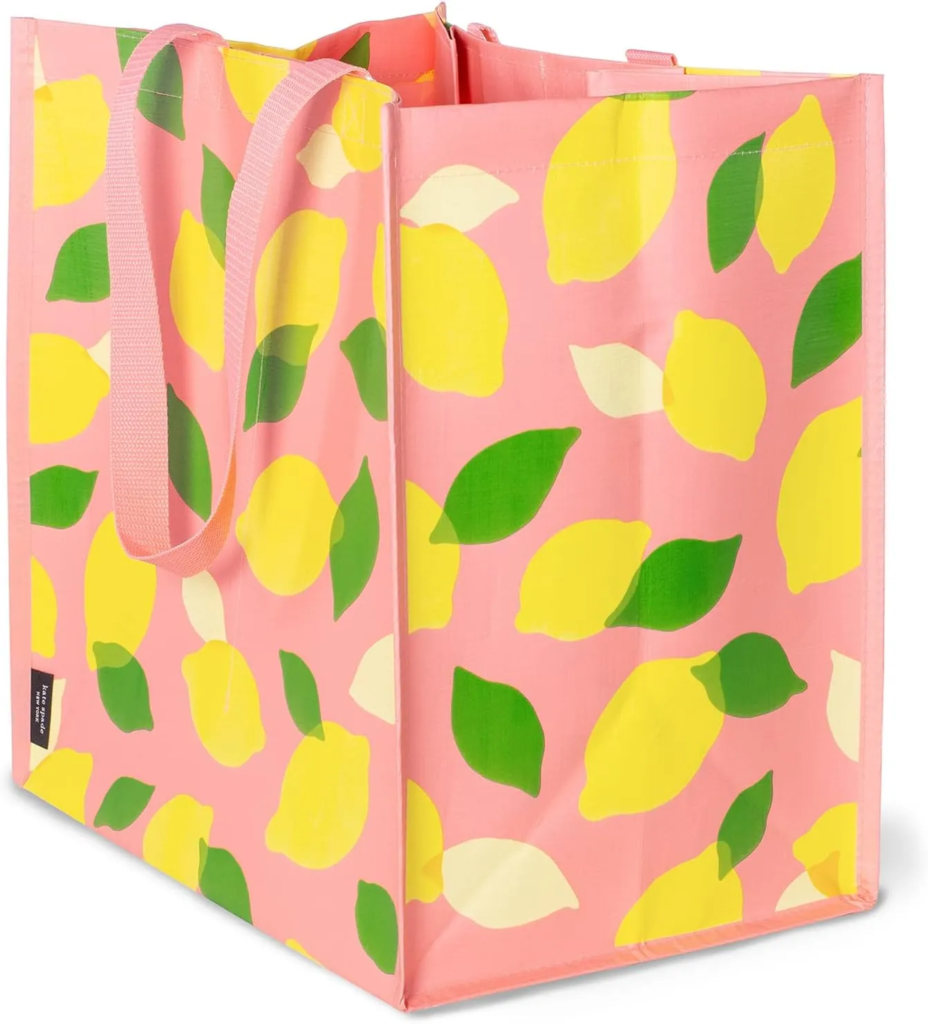 Kate Spade New York Reusable Shopping Bag, Grocery Tote with Shoulder Straps, Large Collapsible Tote
