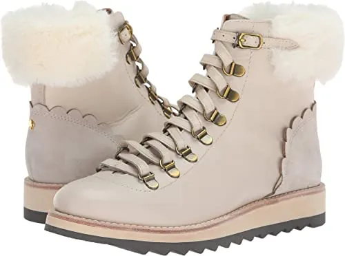Kate Spade New York Women's Maira Hiking Boot,Off White Shalimar Calf,6.5 M US