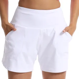 Kcutteyg Running Shorts for Women with Liner High Waisted Lightweight Womens Workout Shorts with Pocket
