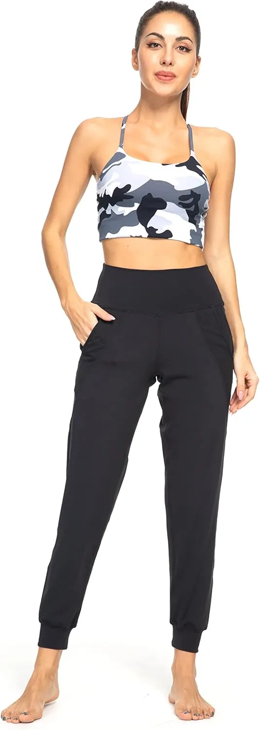 Kcutteyg Womens Joggers with Pockets, Lightweight Quick Dry Athletic Workout Soft Pants for Gym, Yoga, Running