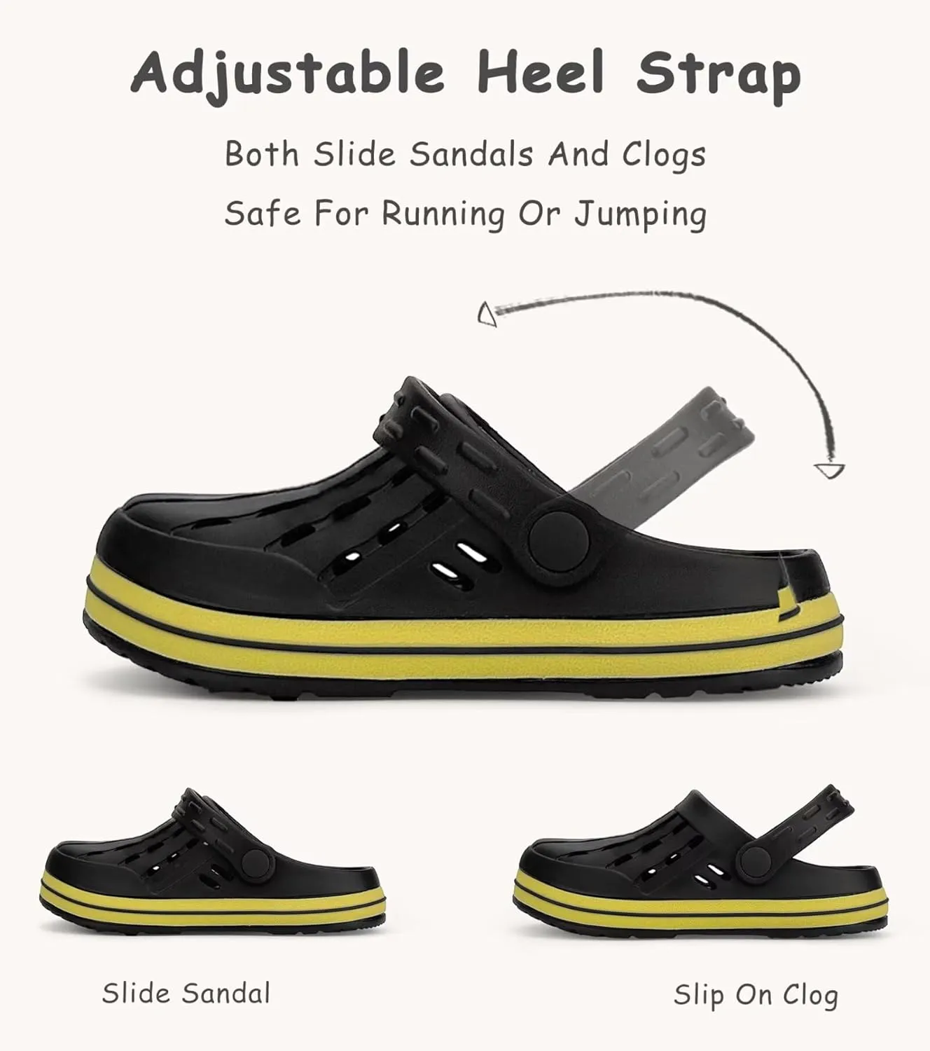 Kids Clogs Girls Boys Garden Clogs Slip on Water Shoes Beach Pool Sandals House Slipper(Toddler/Little Kids/Big Kids)