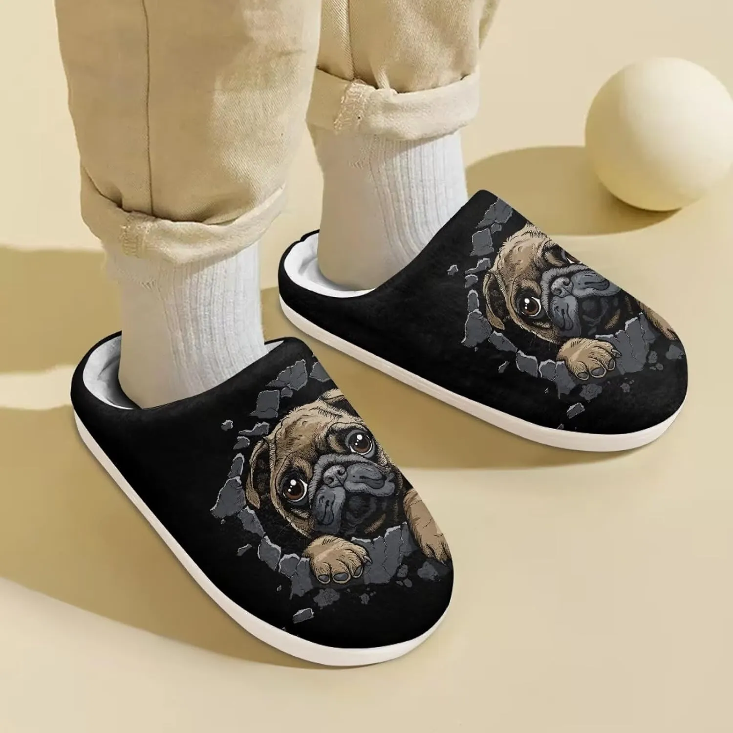 Kids Fluffy Slippers Girls Boys House Slippers Bedroom Non Slip Home Slippers Size 9-15