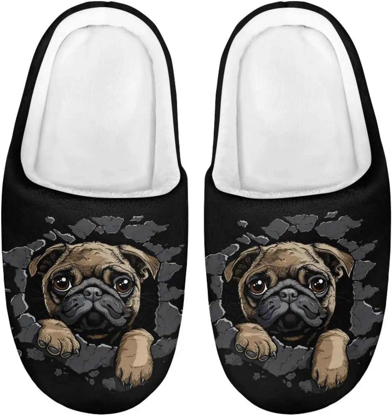 Kids Fluffy Slippers Girls Boys House Slippers Bedroom Non Slip Home Slippers Size 9-15