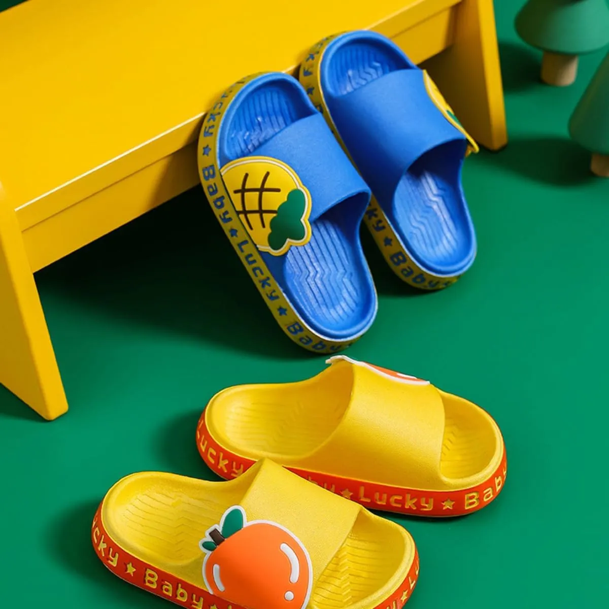 Kids Fruit Slippers Cute Slipper Home Slippers Indoor Slippers For Toddle Kids Boys Girls