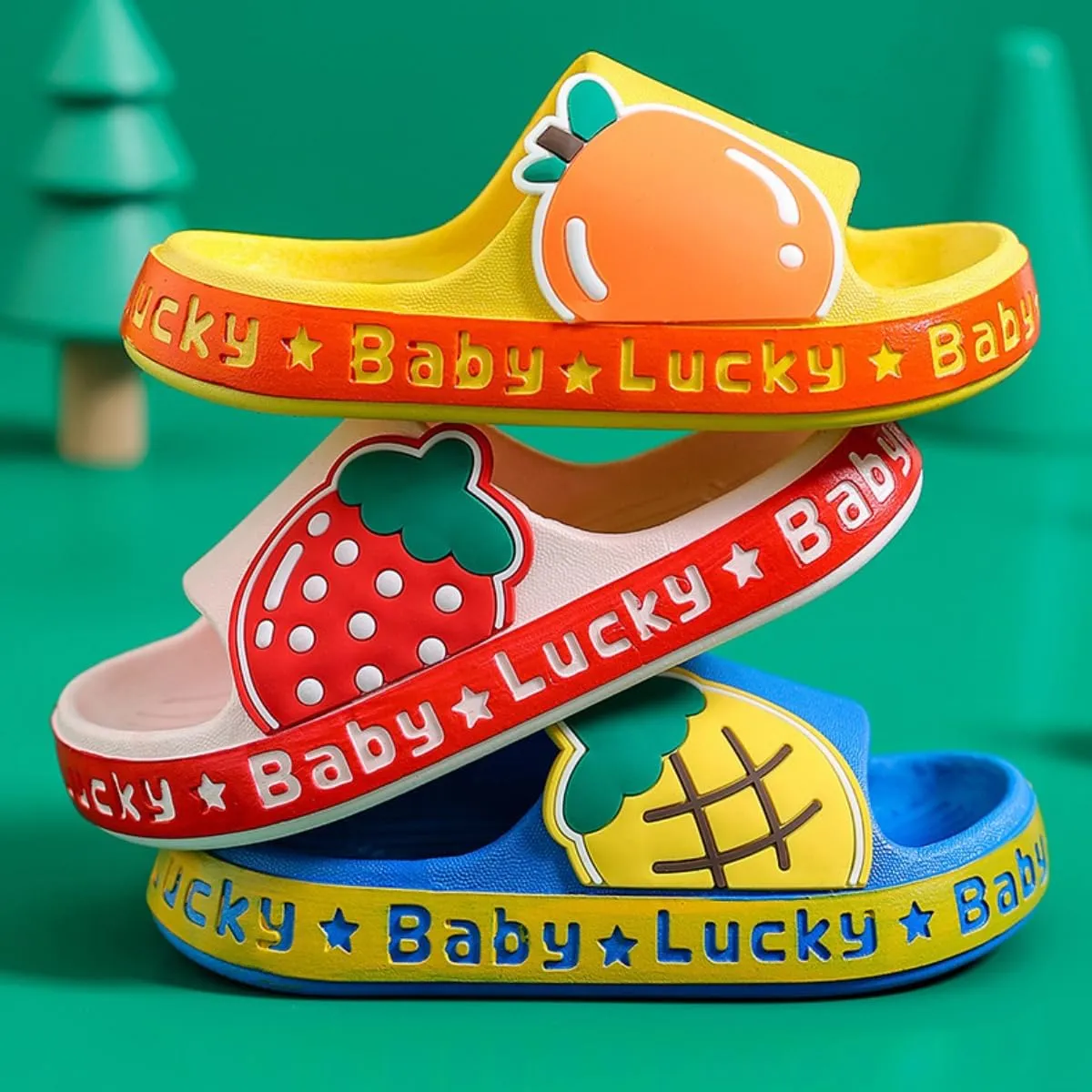 Kids Fruit Slippers Cute Slipper Home Slippers Indoor Slippers For Toddle Kids Boys Girls