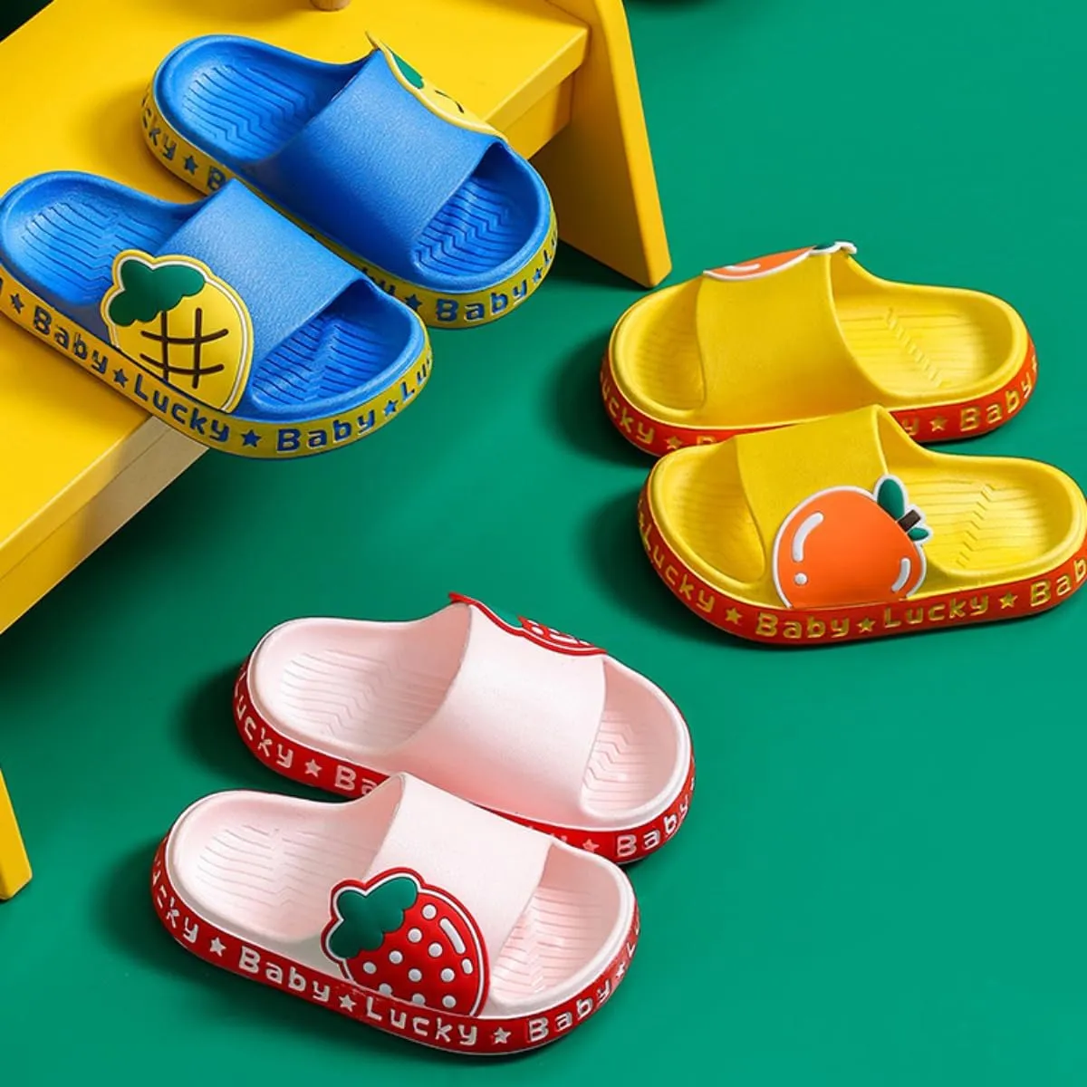 Kids Fruit Slippers Cute Slipper Home Slippers Indoor Slippers For Toddle Kids Boys Girls