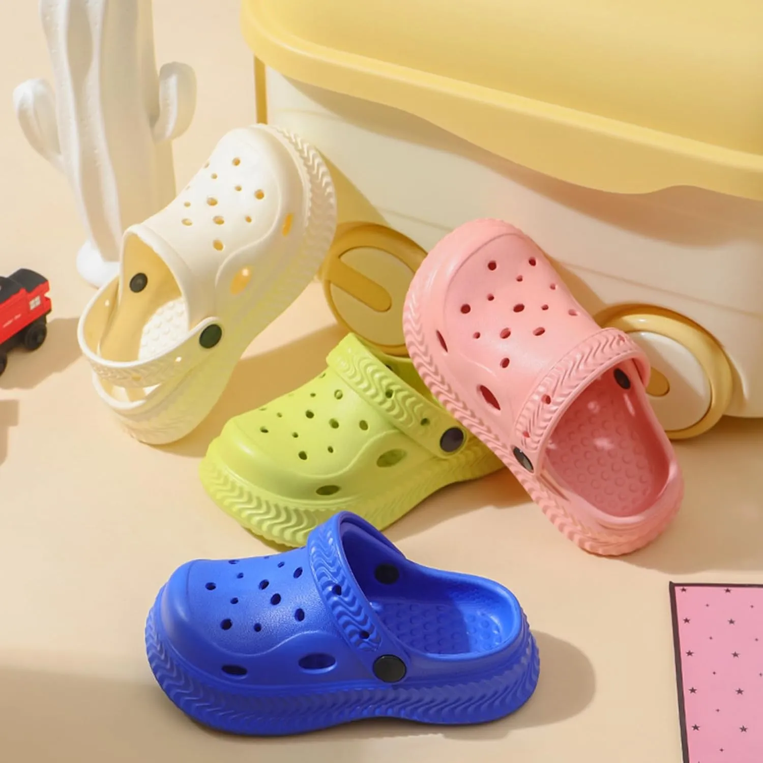 Kids Girls Boys Clogs Garden Shoes Toddler Slides Sandals Children Water Shower Beach Pool Slippers Indoor Outdoor Slip On Cute Water Slipper Shoes(Toddler/Little Kids)