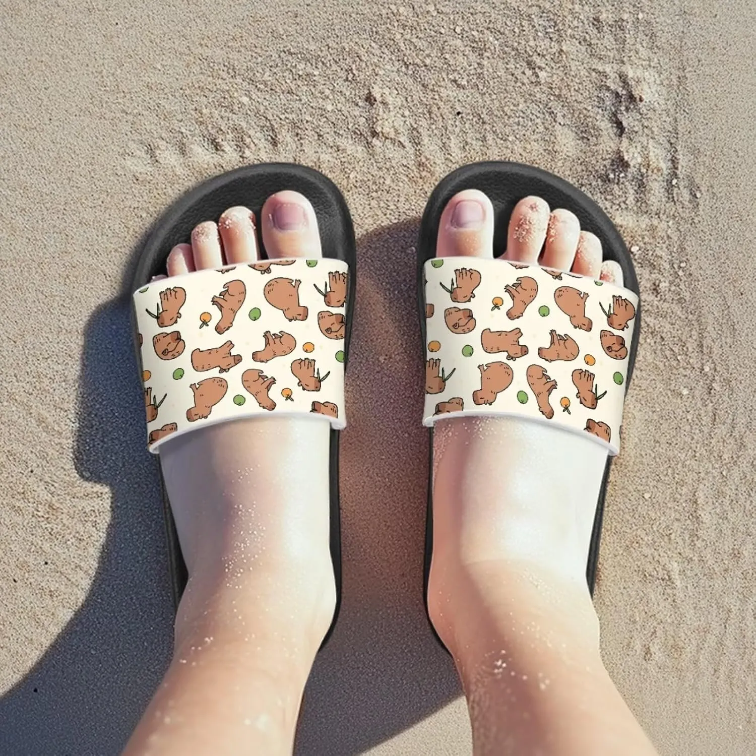 Kids Slide Sandals Footbed Sandal Comfort Toddler Slip On Summer Slippers for Beach Pool Little Big Kid