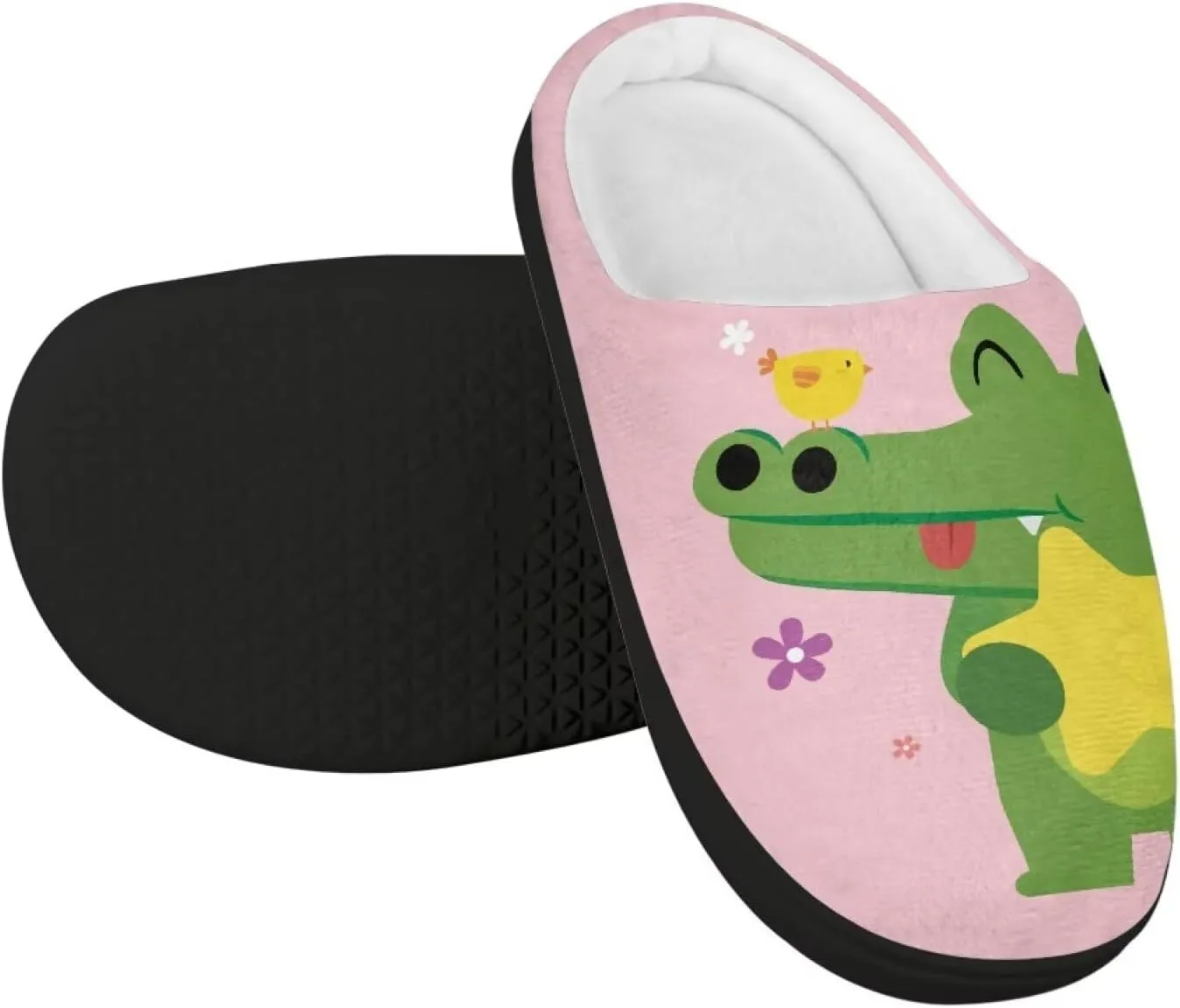 Kids Slip-On Fuzzy House Slipper Outdoor Cozy Non-Slip Slippers Warm Cute Slippers for Toddler Boys GirlsLittle kids US 9-15