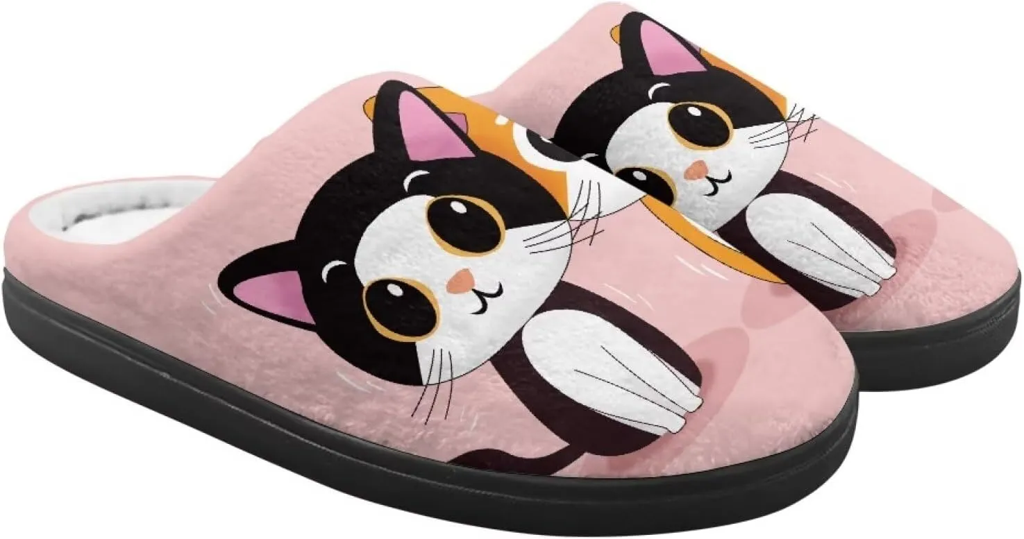 Kids Slip-On Fuzzy House Slipper Outdoor Cozy Non-Slip Slippers Warm Cute Slippers for Toddler Boys GirlsLittle kids US 9-15