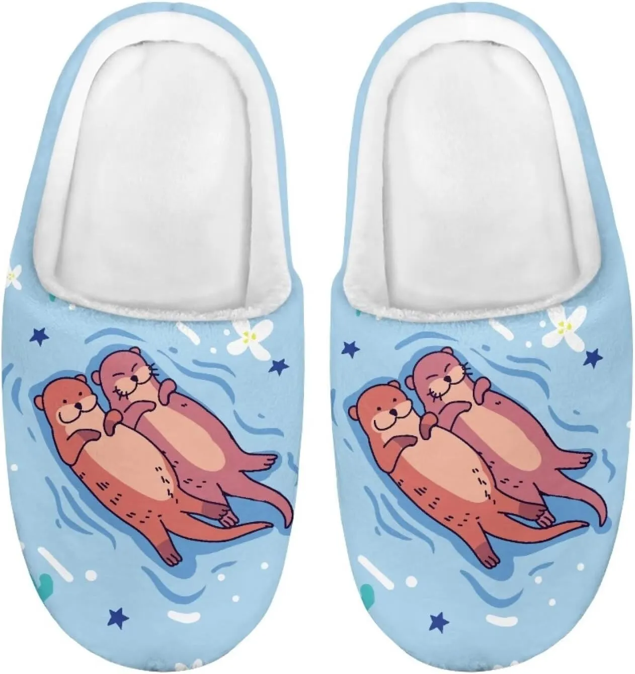 Kids Slip-On House Slipper Fuzzy Soft Non-Slip Outdoor Slippers Warm Comfortable Fluffy Slippers for Toddler US 9-15