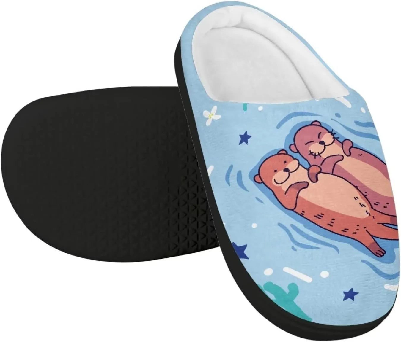 Kids Slip-On House Slipper Fuzzy Soft Non-Slip Outdoor Slippers Warm Comfortable Fluffy Slippers for Toddler US 9-15