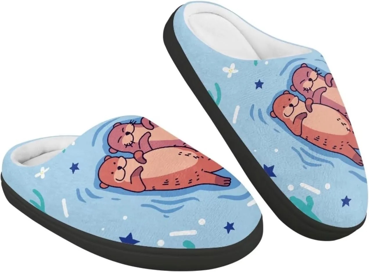 Kids Slip-On House Slipper Fuzzy Soft Non-Slip Outdoor Slippers Warm Comfortable Fluffy Slippers for Toddler US 9-15