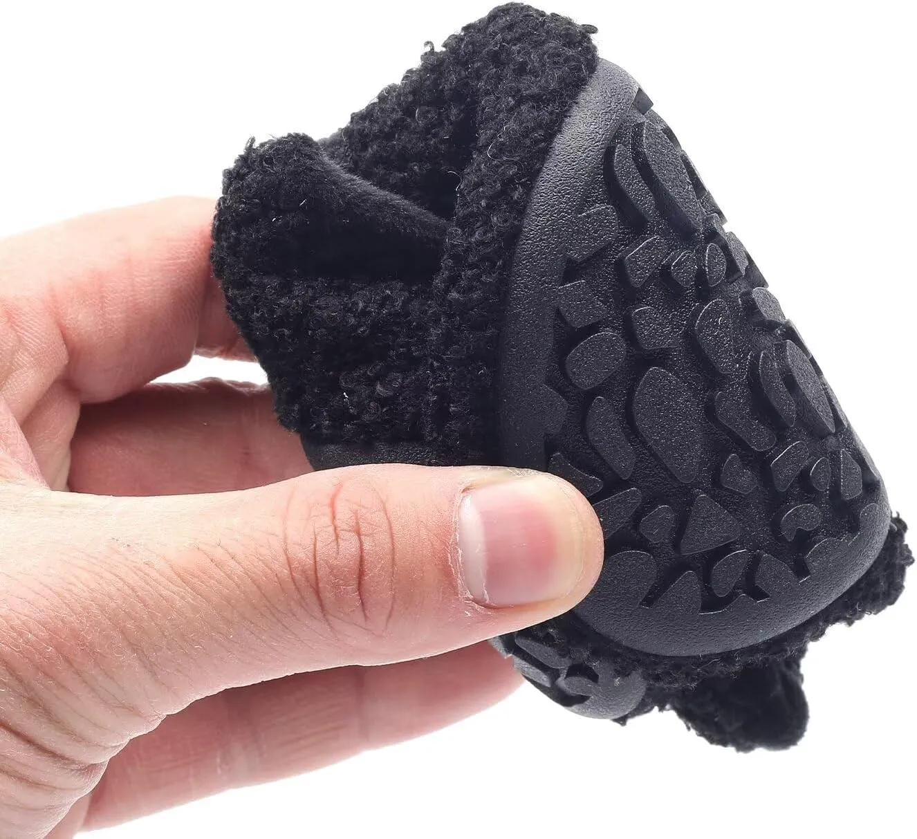 Kids Slippers Toddler Smile Face House Slippers Indoor Home Non-Slip Rubber Sole Shoes Warm Cozy Socks