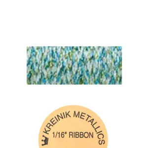 Kreinik Metallic 1/16" Ribbon  829 Mint Julip