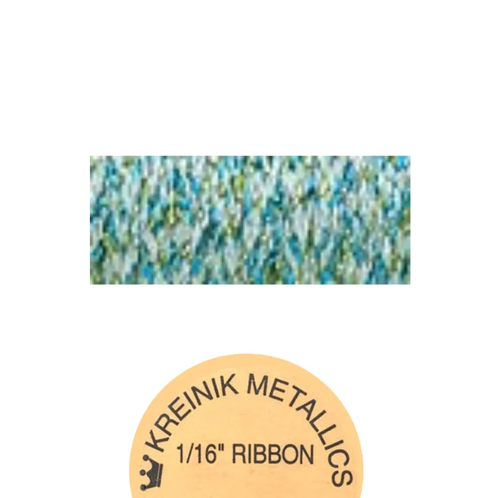 Kreinik Metallic 1/16" Ribbon  829 Mint Julip