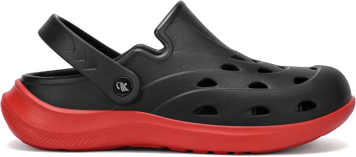 Kricely Clogs for Men with Arch Support Shower Hiking Sandals for Beach Water, Recovery Plantar Fasciitis Orthotic Slides