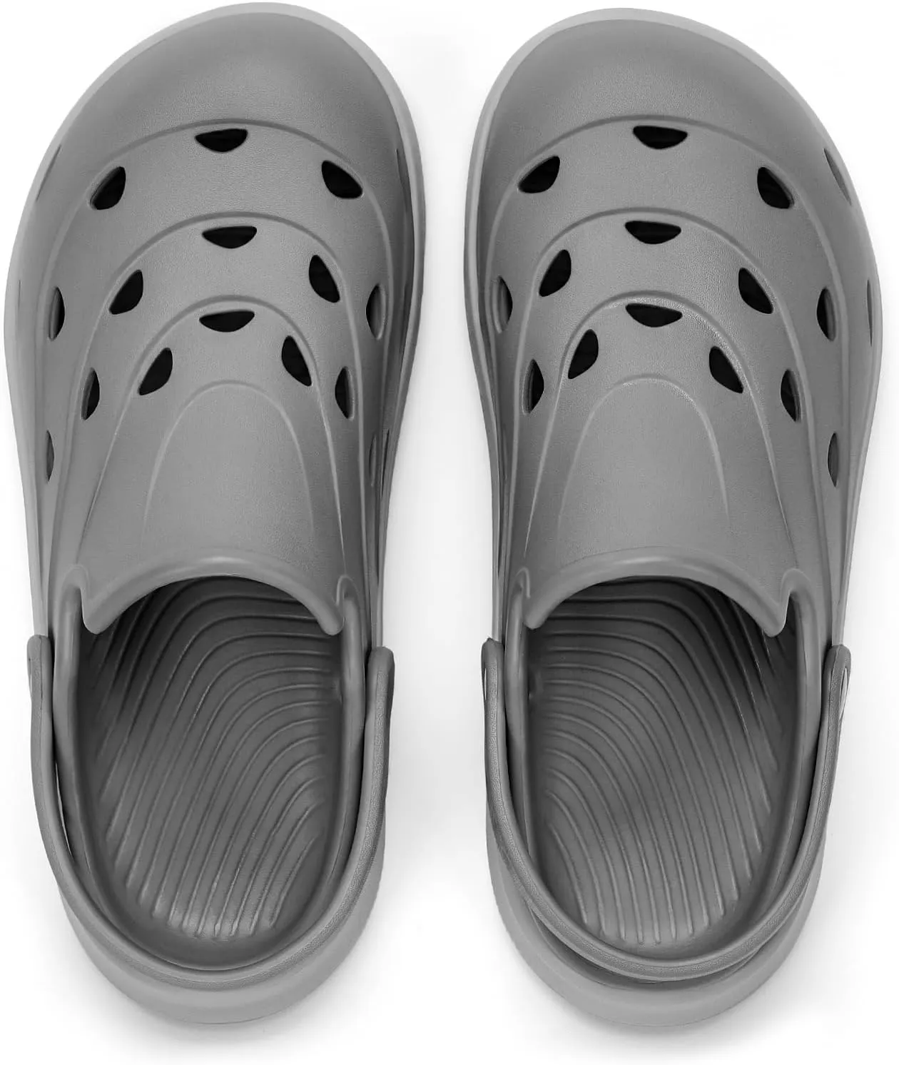 Kricely Clogs for Men with Arch Support Shower Hiking Sandals for Beach Water, Recovery Plantar Fasciitis Orthotic Slides