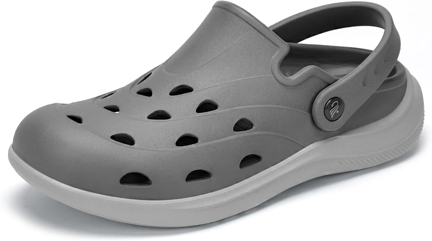 Kricely Clogs for Men with Arch Support Shower Hiking Sandals for Beach Water, Recovery Plantar Fasciitis Orthotic Slides