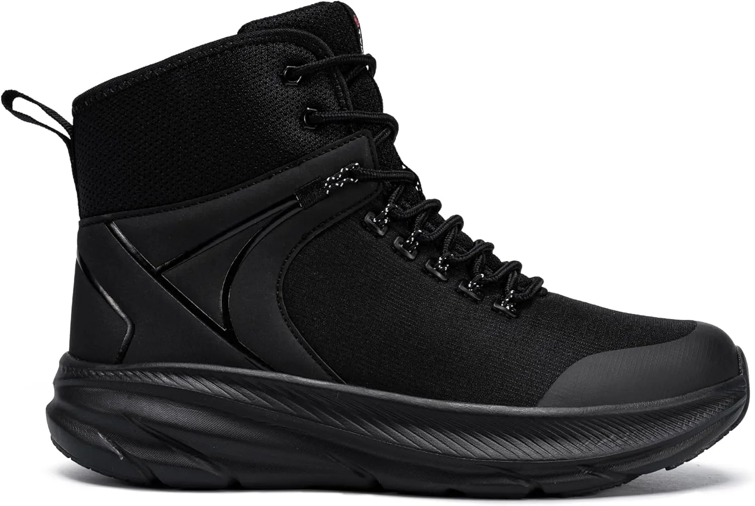 LARNMERN Military Tactical Work Boots Men Waterproof Hiking Boots Slip Resistant 6 Inches Combat Sneakers Motorcycle Shoes Wide Toe Box
